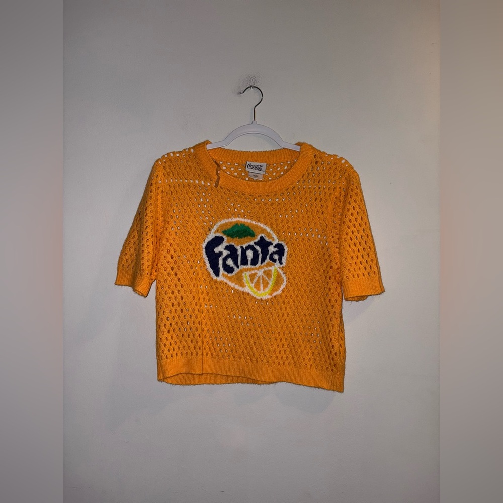 ORANGE FANTA KNIT TEE
